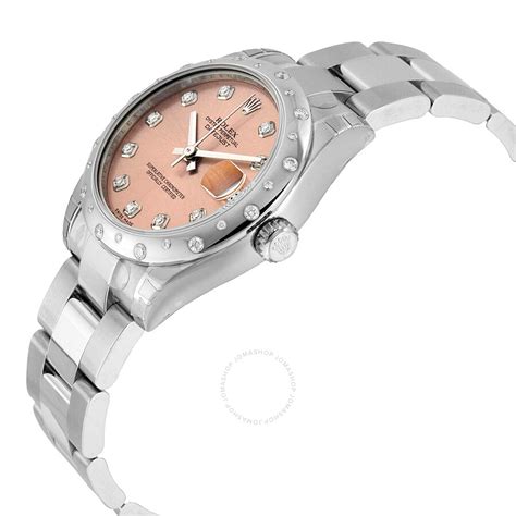 rolex oyster perpetual datejust 31 automatic pink dial|rolex datejust 31 for sale.